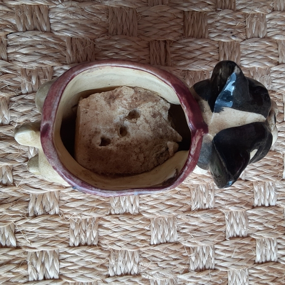 Vintage hand painted ceramic planter vases | Bulldog and Panda | both for $50 - Picture 9 of 15